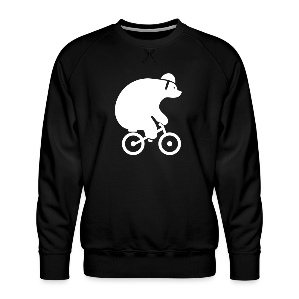 Fahrradbär - Männer Premium Sweatshirt - black