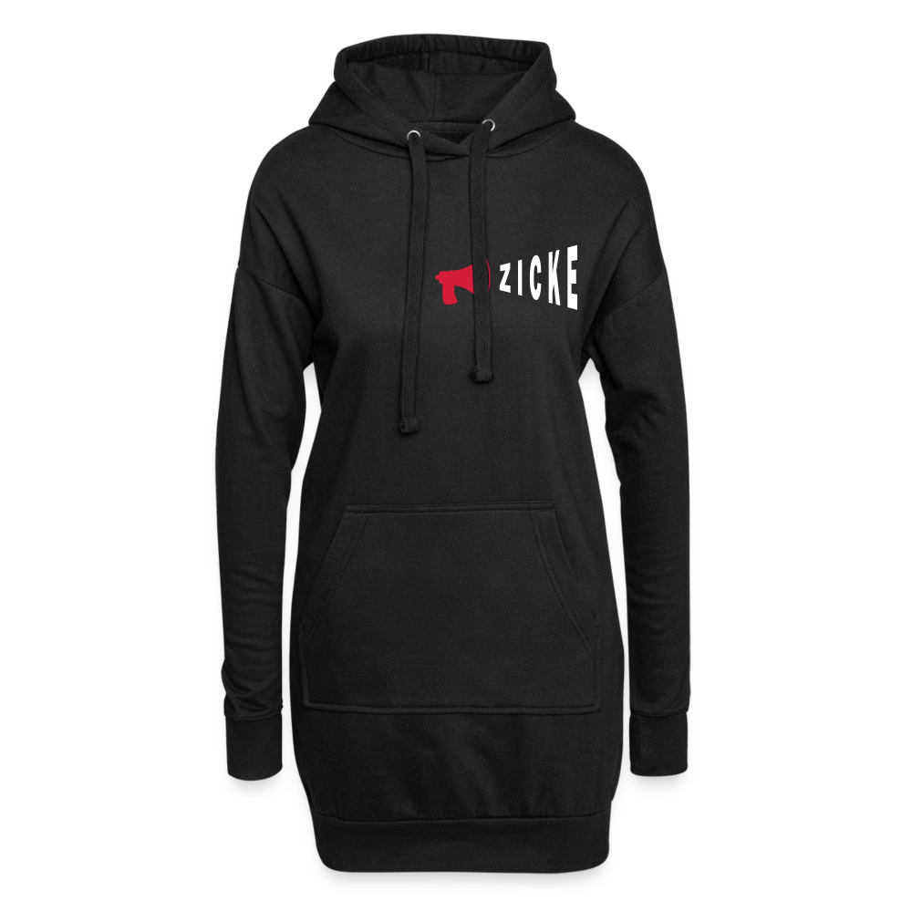 Zicke - Hoodie-Kleid - black