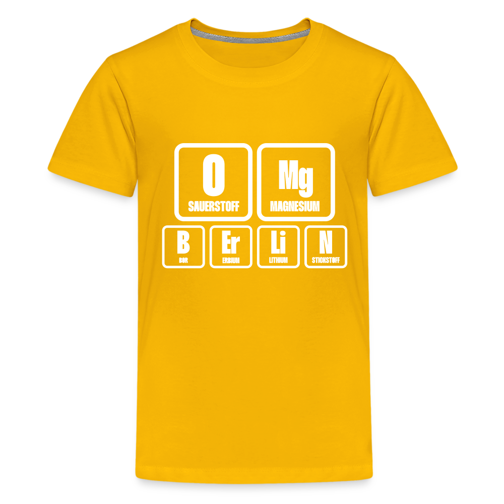 OMG Berlin - Teenager Premium T-Shirt - sun yellow