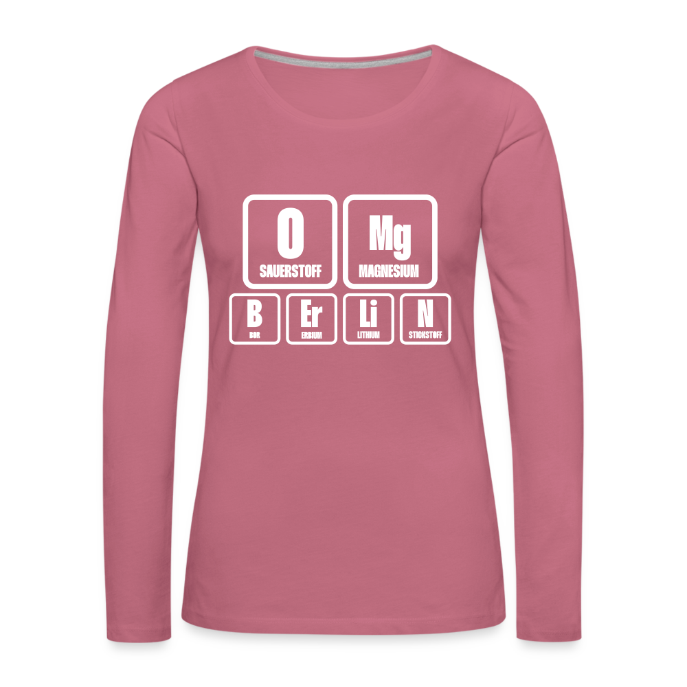 OMG Berlin - Frauen Premium Langarmshirt - mauve