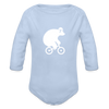 Fahrradbär - Bio-Langarmbody - sky