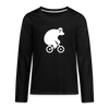 Fahrradbär - Teenager Langarmshirt - black