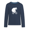 Fahrradbär - Teenager Langarmshirt - navy
