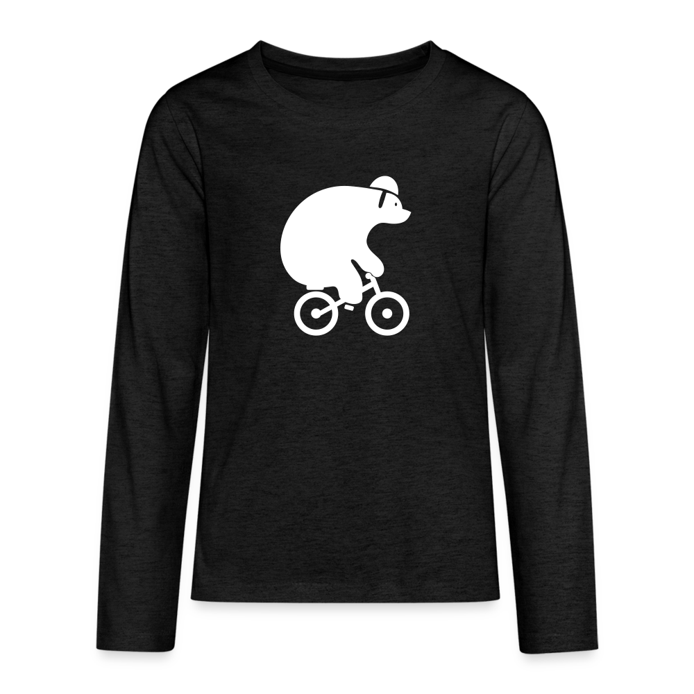 Fahrradbär - Teenager Langarmshirt - charcoal grey