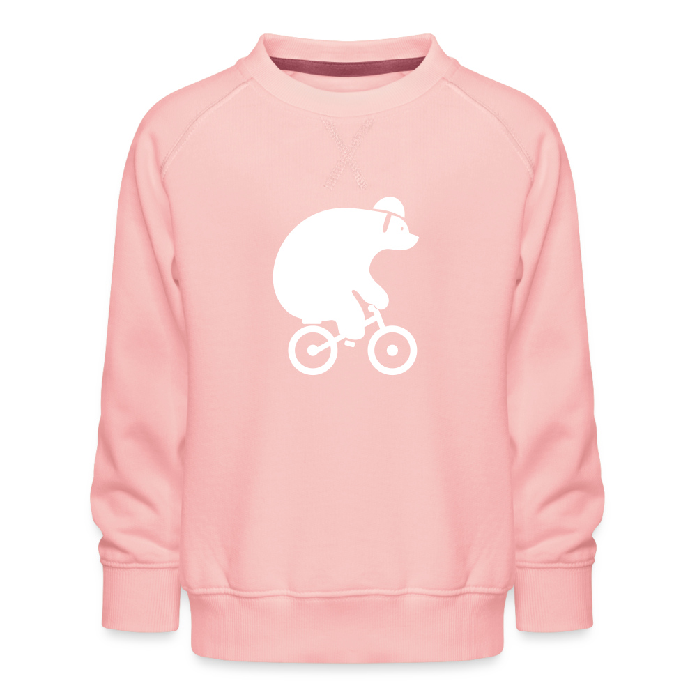 Fahrradbär - Kinder Premium Sweatshirt - crystal pink