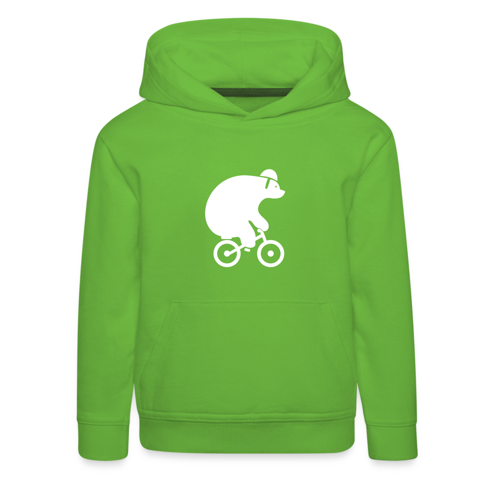 Fahrradbär - Kinder Premium Hoodie - light green