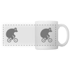 Fahrradbär - Tasse zweifarbig - white