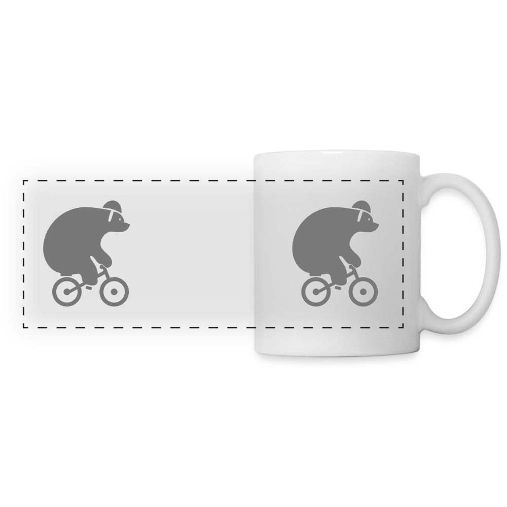 Fahrradbär - Tasse zweifarbig - white
