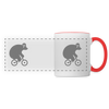 Fahrradbär - Tasse zweifarbig - white/red