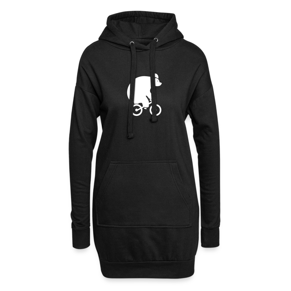 Fahrradbär - Hoodie-Kleid - black
