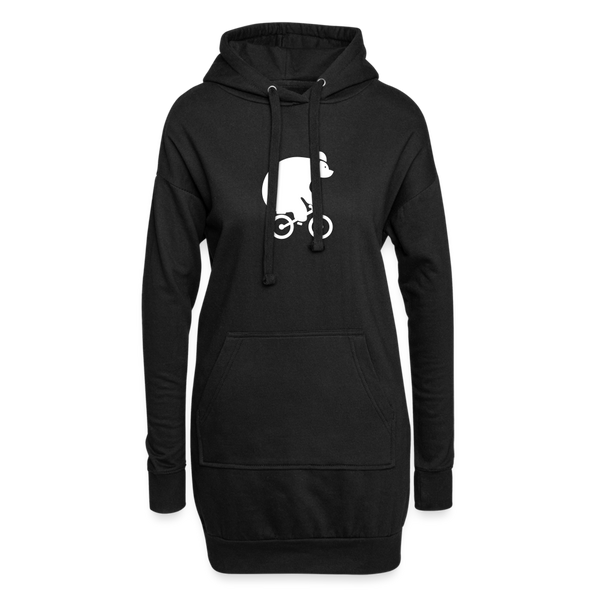 Fahrradbär - Hoodie-Kleid - black