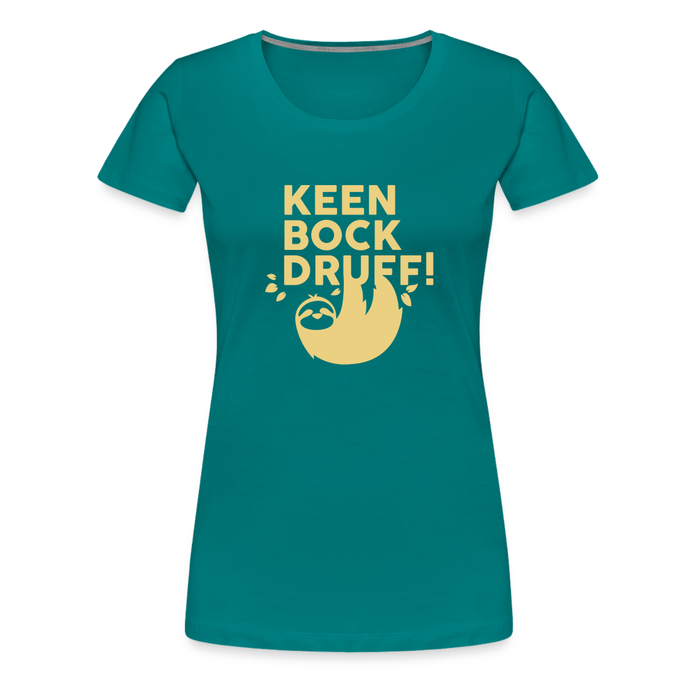 Keen Bock druff! - Frauen Premium T-Shirt - diva blue