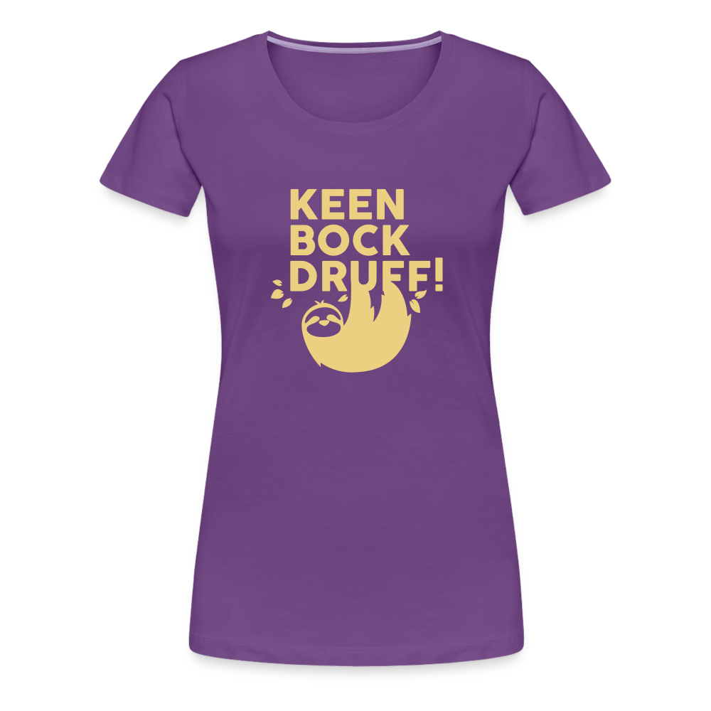 Keen Bock druff! - Frauen Premium T-Shirt - purple