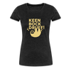 Keen Bock druff! - Frauen Premium T-Shirt - charcoal grey