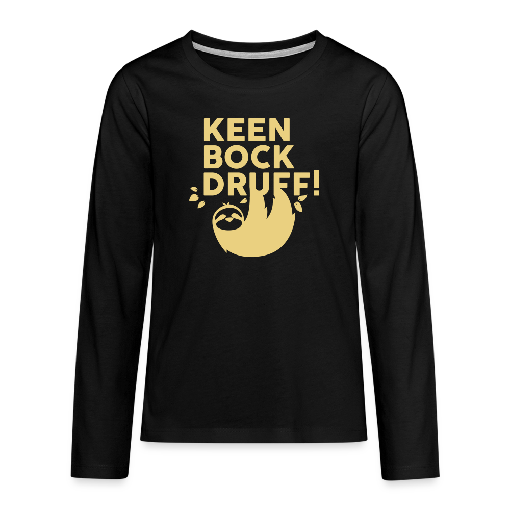 Keen Bock druff! - Teenager Langarmshirt - black