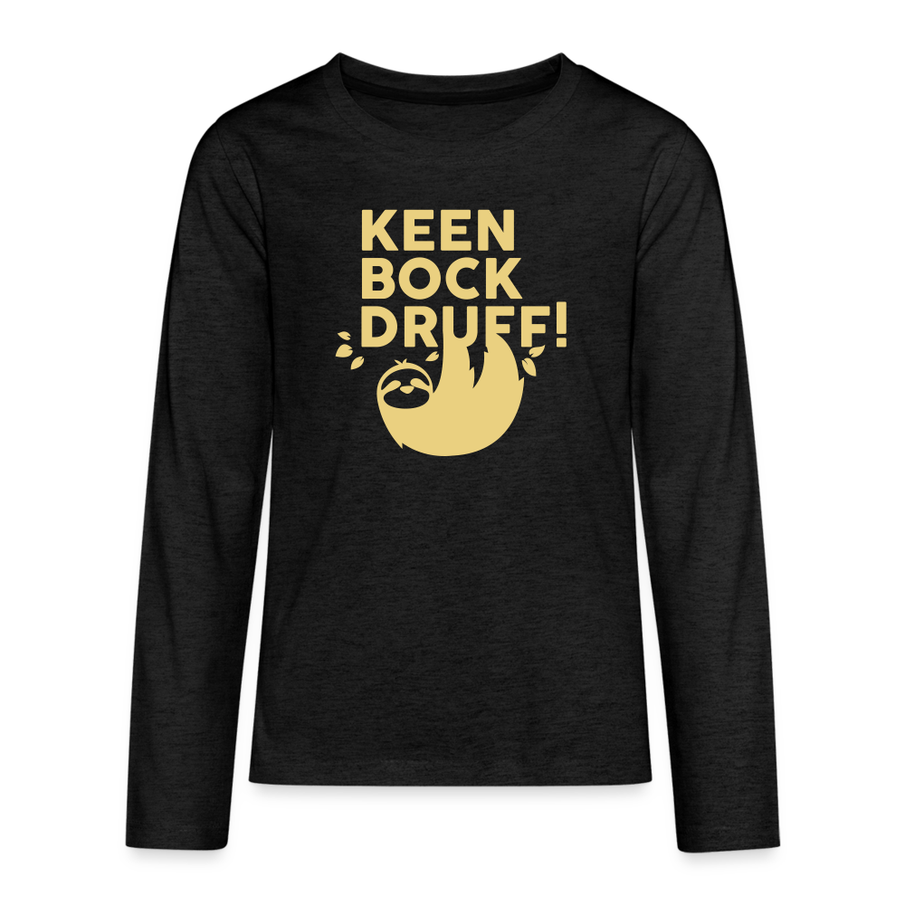 Keen Bock druff! - Teenager Langarmshirt - charcoal grey