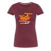 Jibbet Brühpulla - Frauen Premium T-Shirt - Bordeauxrot meliert