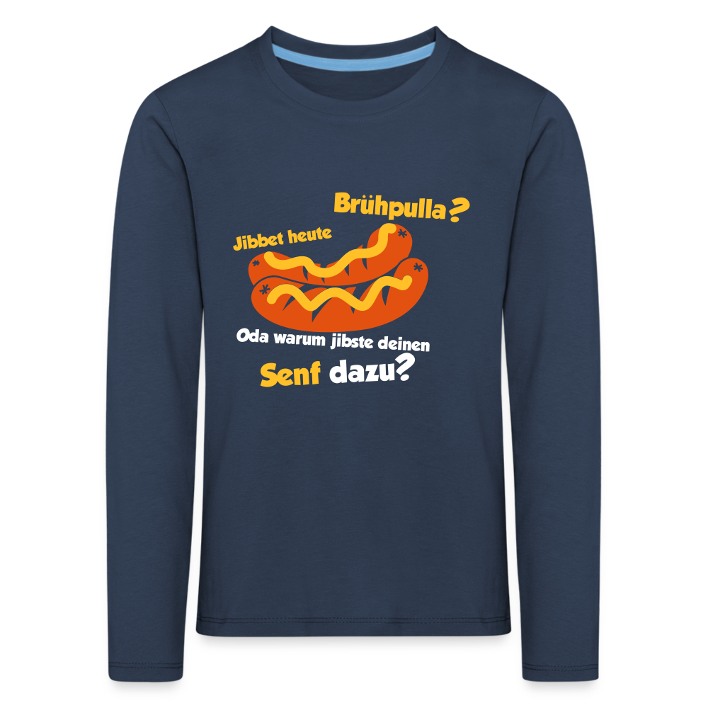 Jibbet Brühpulla - Kinder Langarmshirt - Navy
