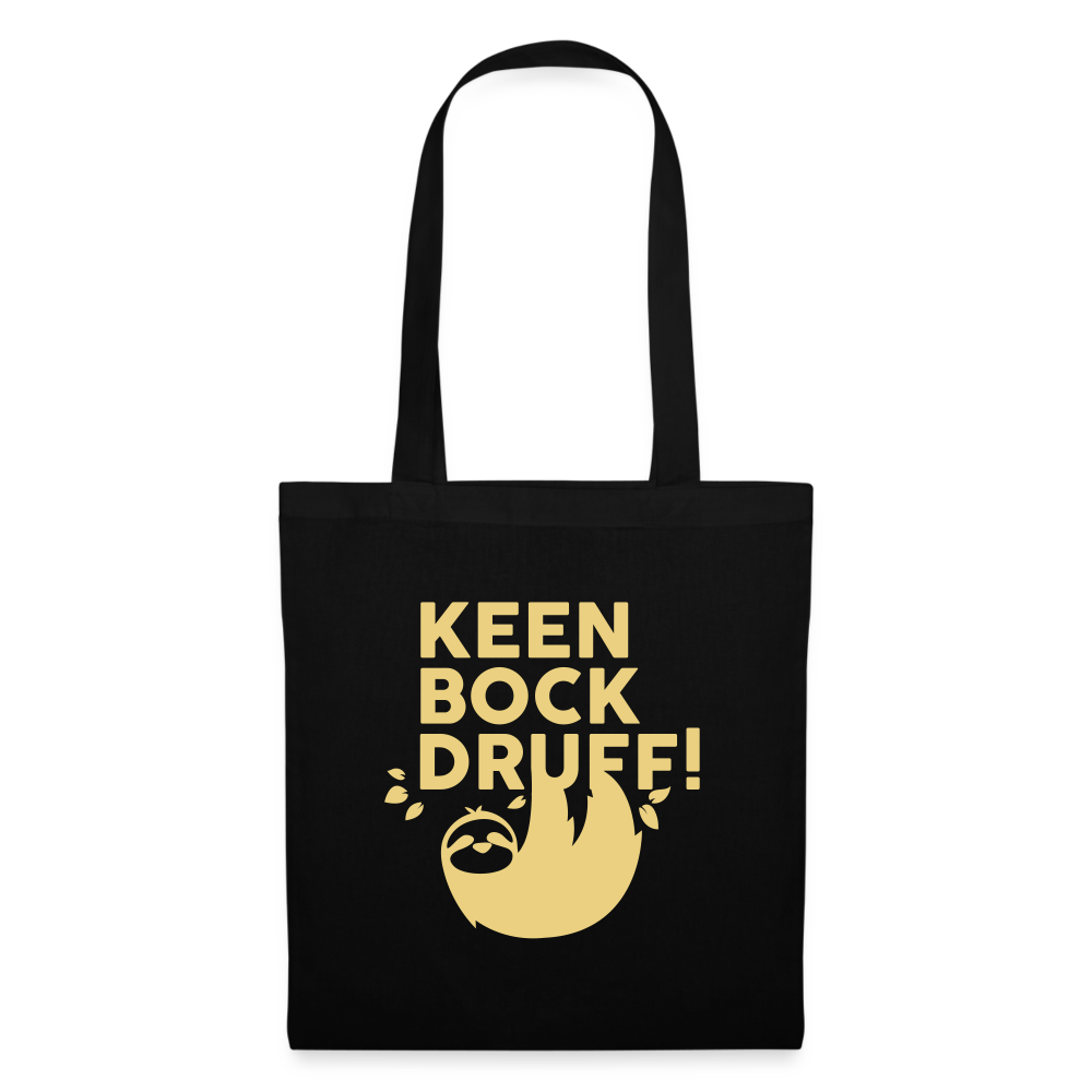 Keen Bock druff! - Stoffbeutel - Schwarz