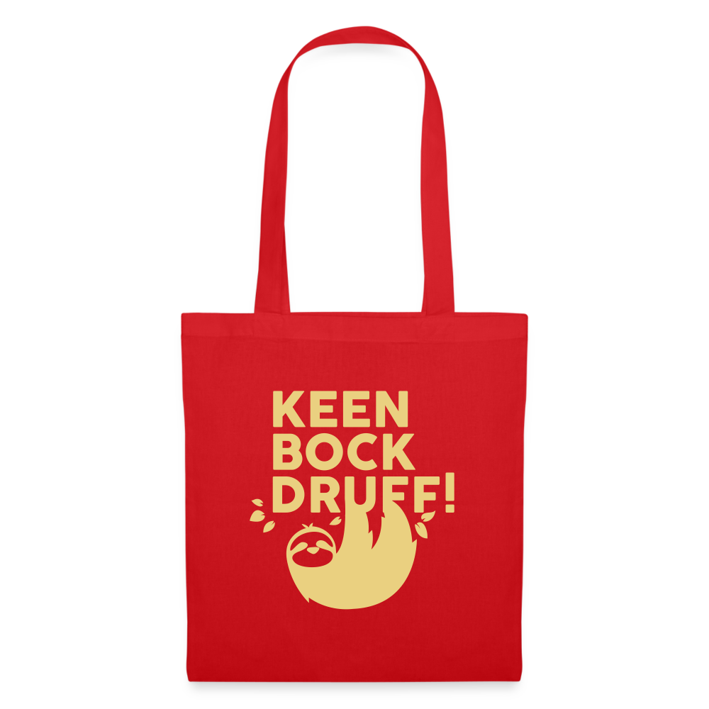 Keen Bock druff! - Stoffbeutel - Rot