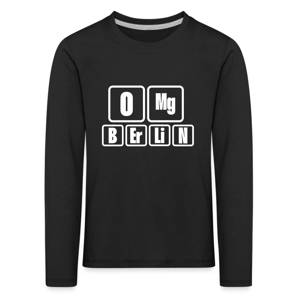 OMG Berlin - Kinder Langarmshirt - Schwarz