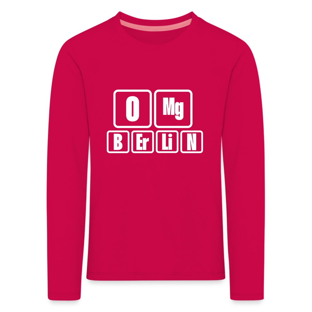 OMG Berlin - Kinder Langarmshirt - dunkles Pink