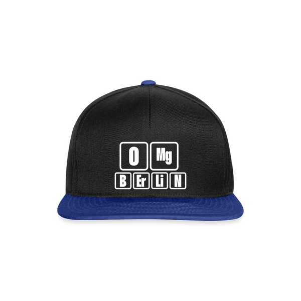 OMG Berlin - Snapback Cap - Schwarz/Königsblau