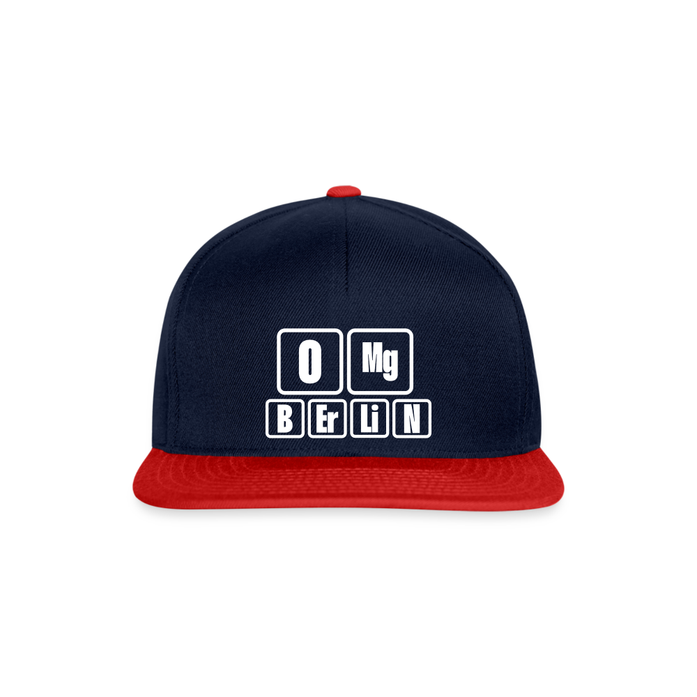 OMG Berlin - Snapback Cap - Navy/Rot