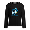 Berliner Luftbär - Teenager Langarmshirt - Schwarz