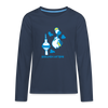 Berliner Luftbär - Teenager Langarmshirt - Navy