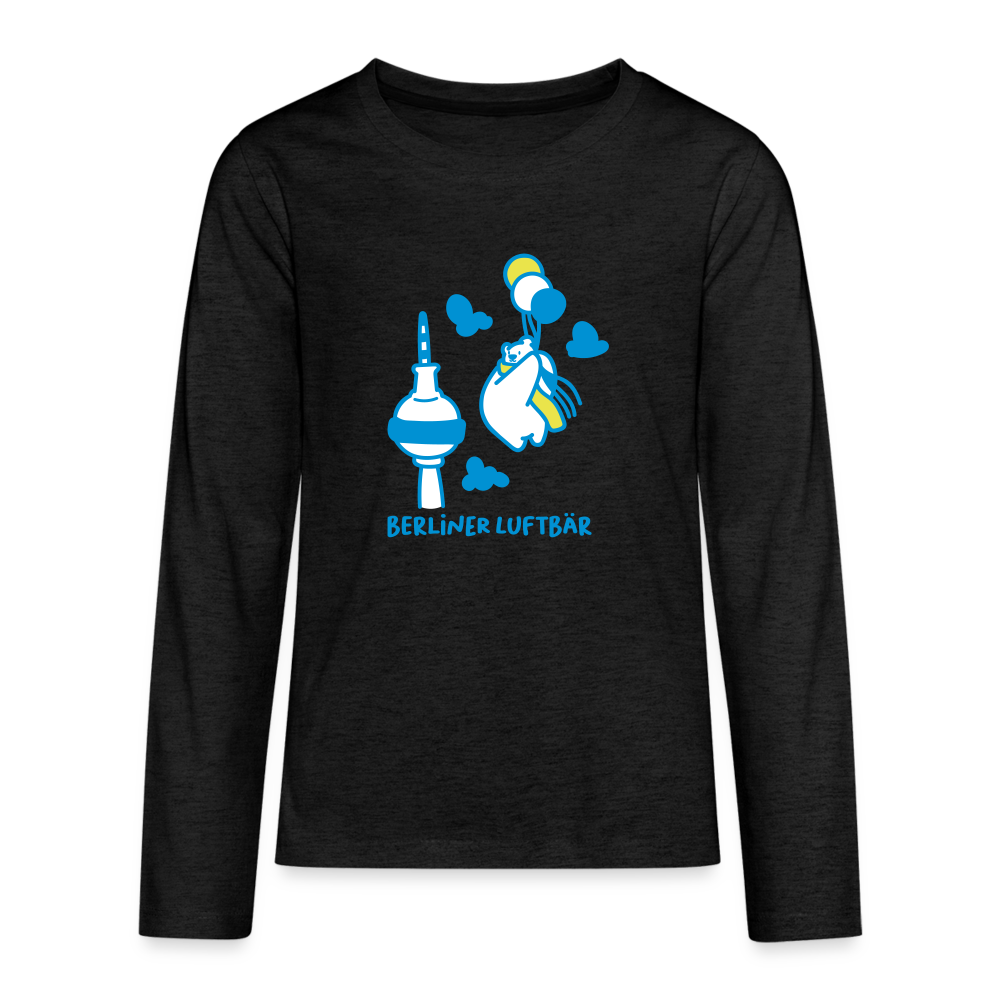 Berliner Luftbär - Teenager Langarmshirt - Anthrazit