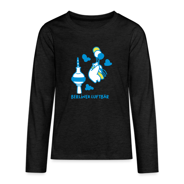 Berliner Luftbär - Teenager Langarmshirt - Anthrazit