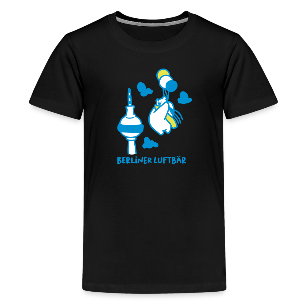Berliner Luftbär - Teenager Premium T-Shirt - Schwarz