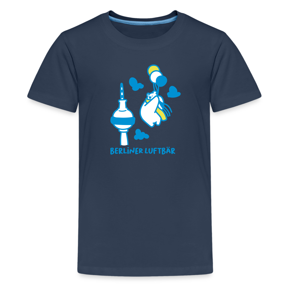 Berliner Luftbär - Teenager Premium T-Shirt - Navy