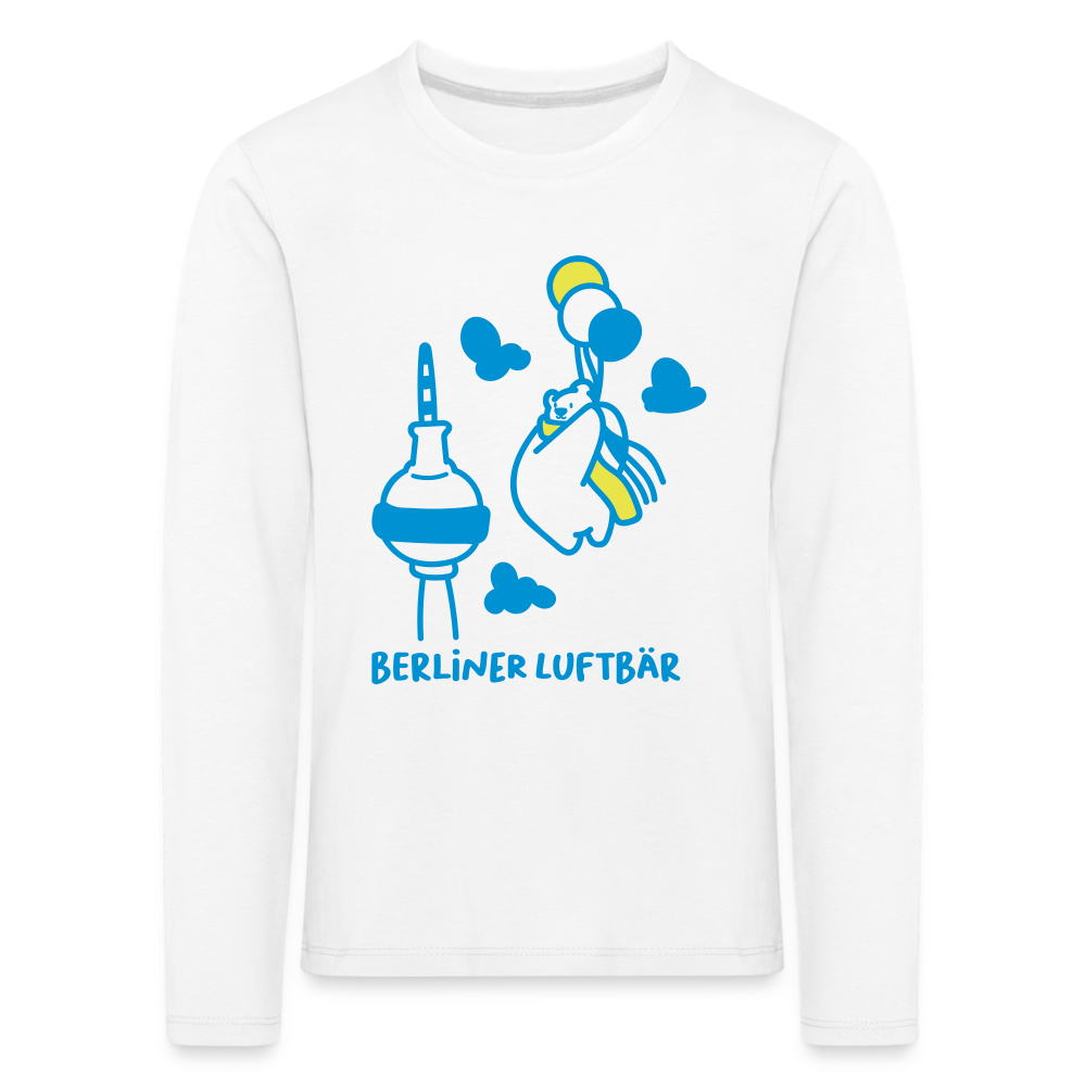 Berliner Luftbär - Kinder Langarmshirt - weiß