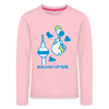 Berliner Luftbär - Kinder Langarmshirt - Hellrosa