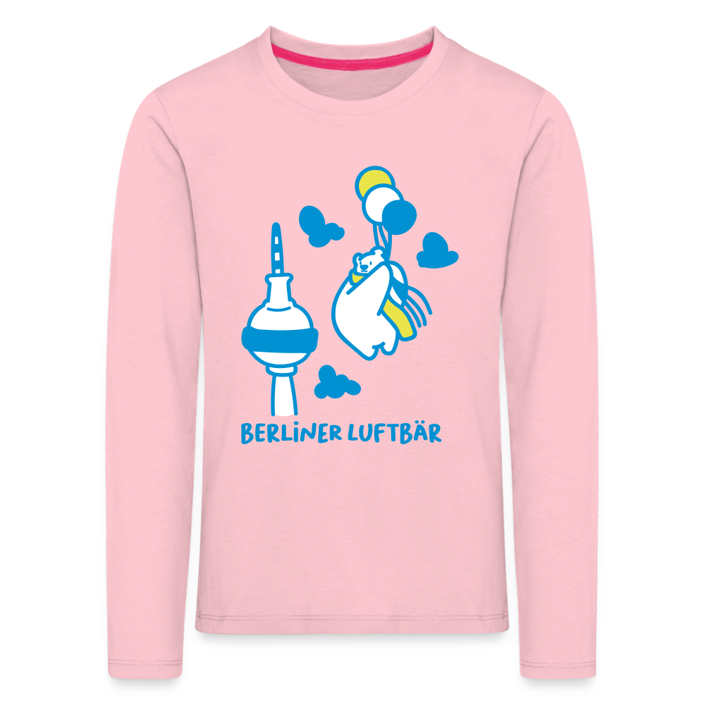Berliner Luftbär - Kinder Langarmshirt - Hellrosa