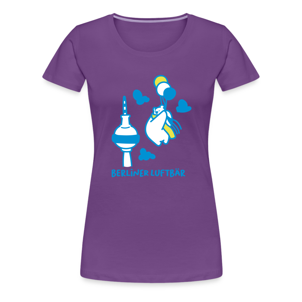 Berliner Luftbär - Frauen Premium T-Shirt - Lila