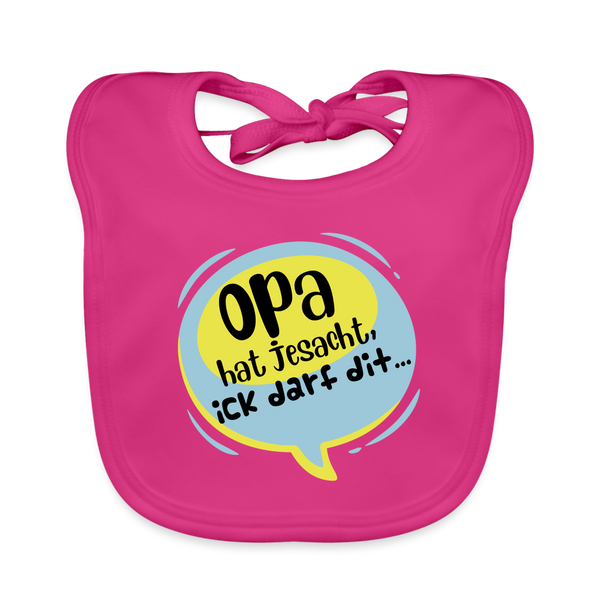 Ick darf dit! - Lätzchen - Fuchsia