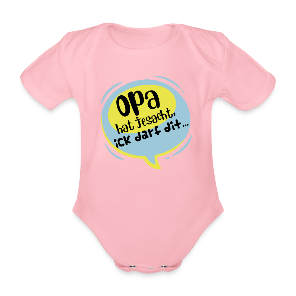 Ick darf dit! - Bio-Kurzarmbody - Hellrosa