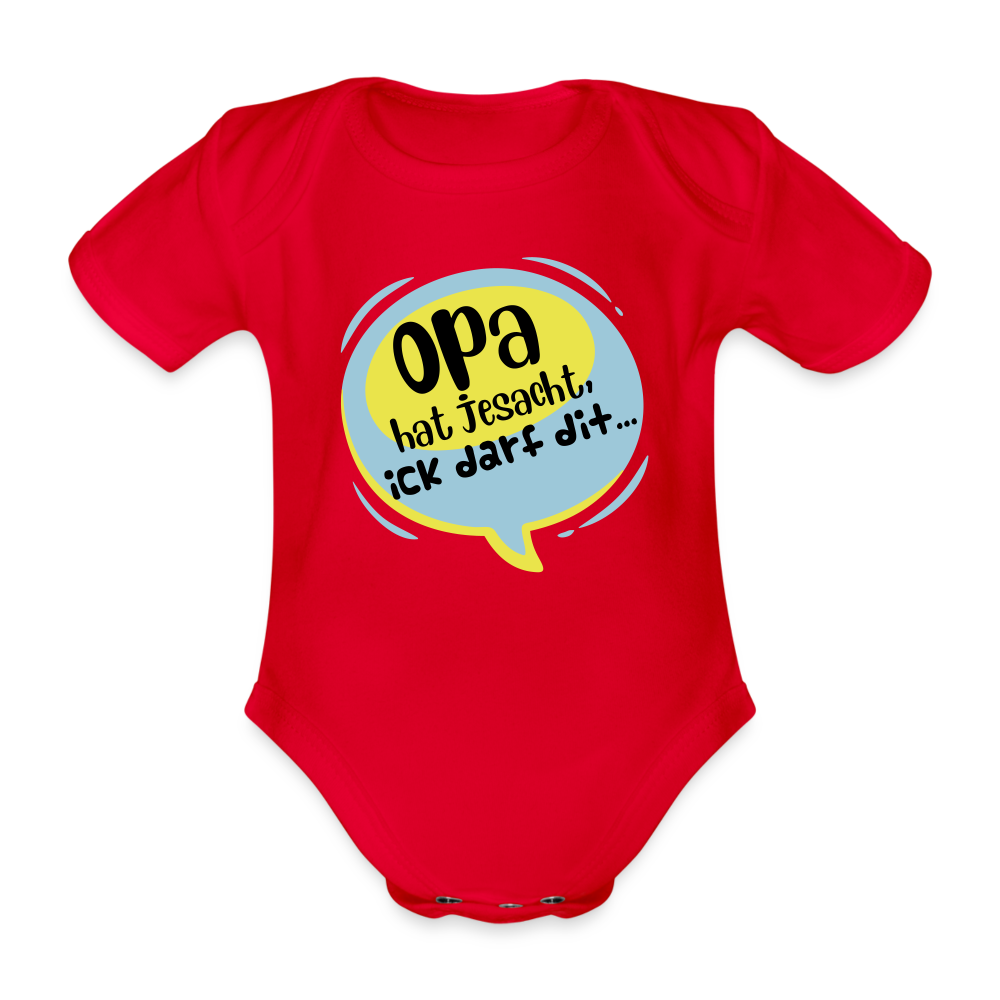 Ick darf dit! - Bio-Kurzarmbody - Rot