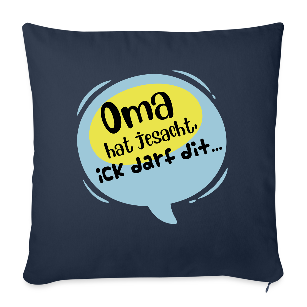 Ick darf dit! - Sofakissen mit Füllung (45 x 45 cm) - Navy