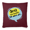 Ick darf dit! - Sofakissen mit Füllung (45 x 45 cm) - Burgunderrot