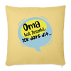 Ick darf dit! - Sofakissen mit Füllung (45 x 45 cm) - Hellgelb