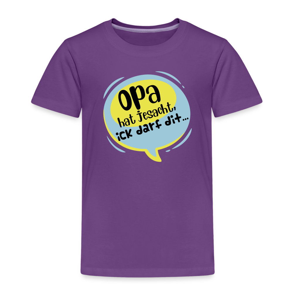 Ick darf dit! - Kinder Premium T-Shirt - Lila
