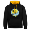 Ick darf dit! - Kontrast Hoodie - Schwarz/Gold