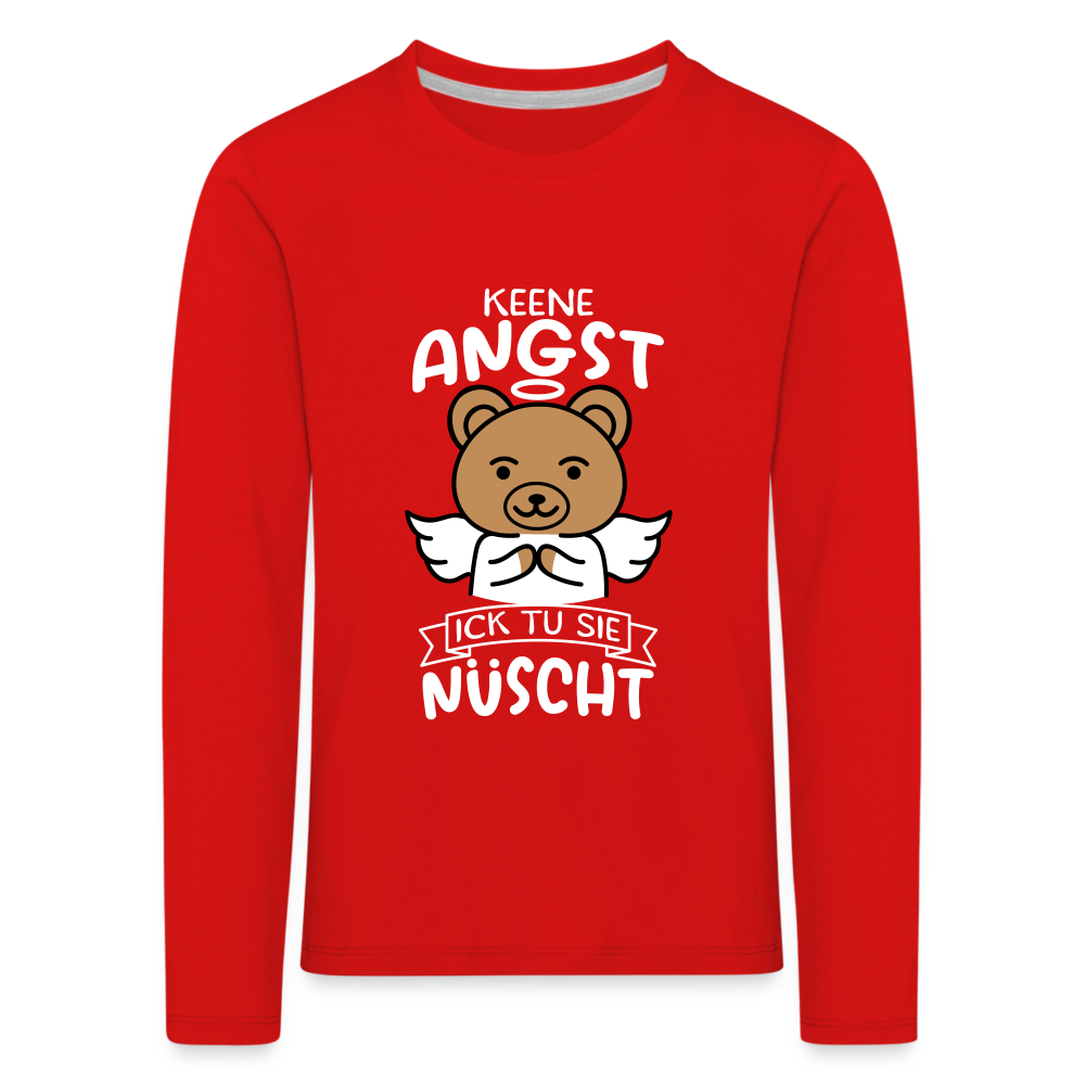 Keene Angst - Kinder Langarmshirt - Rot