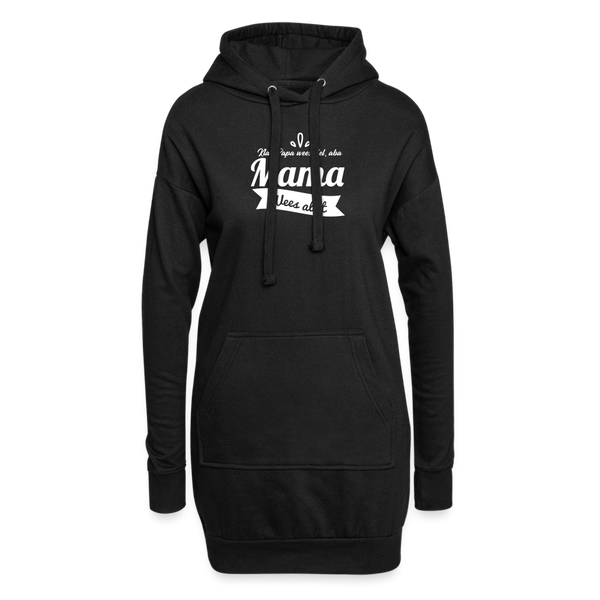 Mama Wees Allet - Hoodie-Kleid - Schwarz