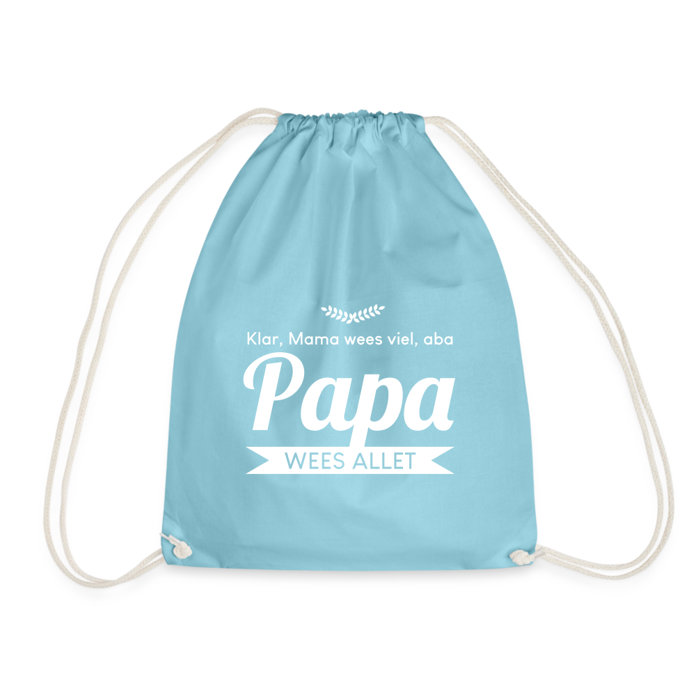 Opa wees allet - Turnbeutel - Aqua
