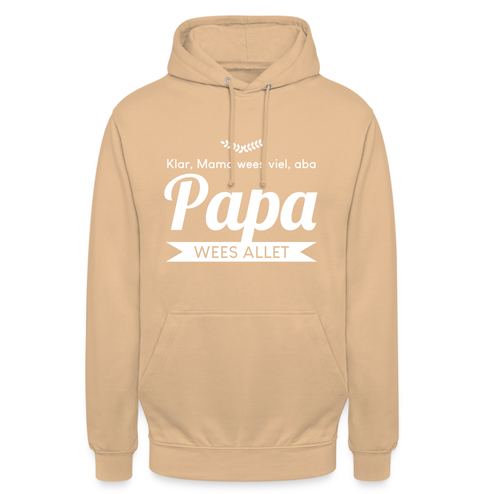 Opa wees allet - Unisex Hoodie - Beige